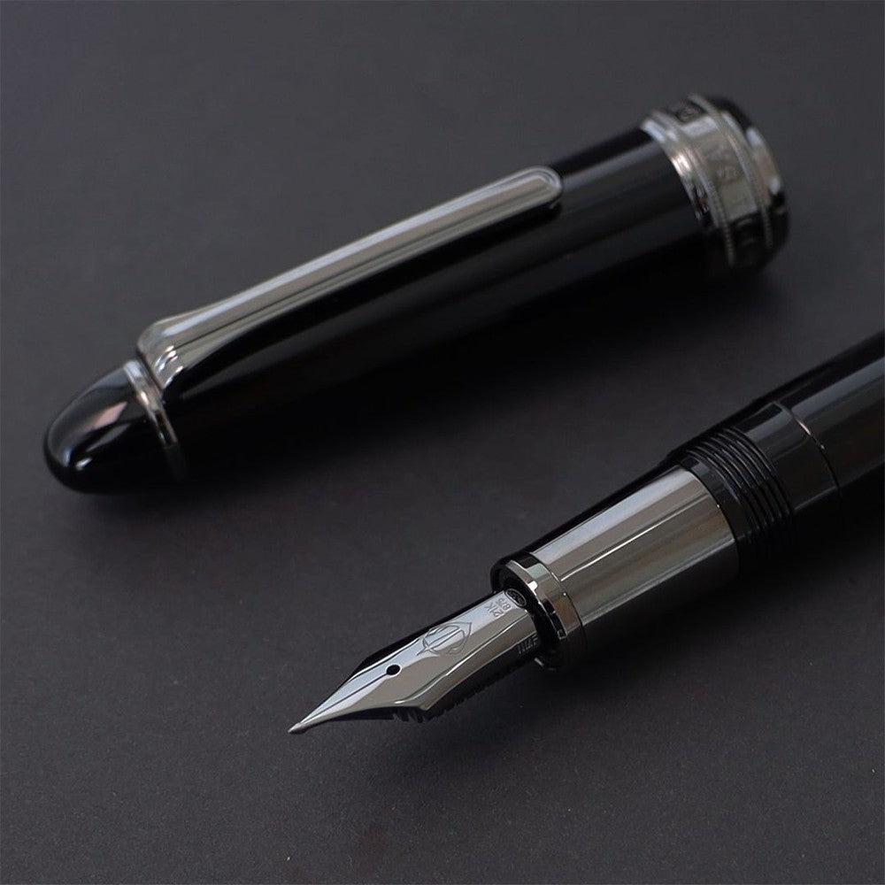 Sailor Fountain Pen Naginata Togi - Premium Black Trim Calligraphy Pen for Writing, Journaling & Gift Giving
