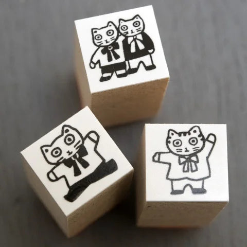 Yumi Kitagishi: Set of 3 Small Stamps Type A - Perfect for Scrapbooking, Card Making & DIY Crafts
