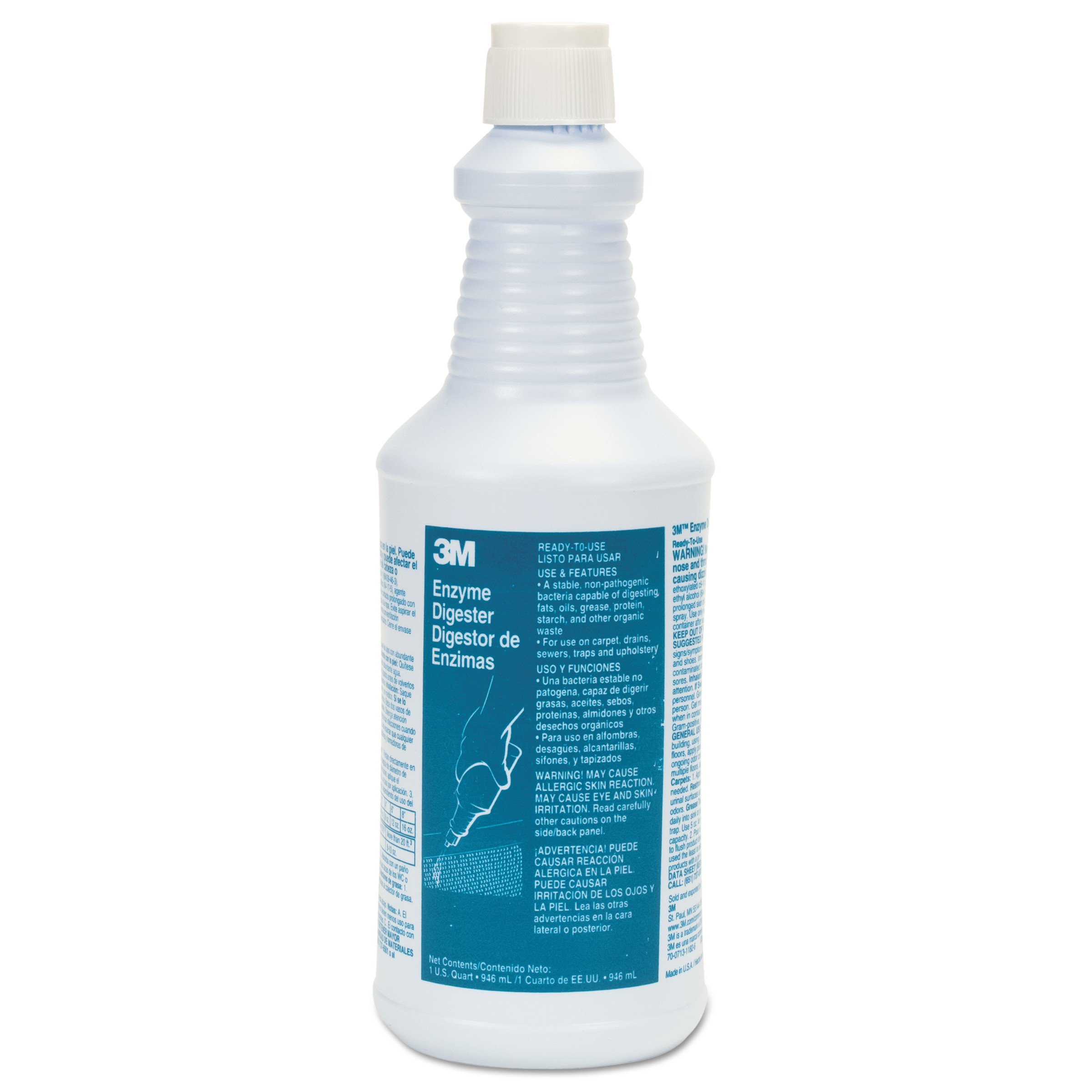 3M 34753 Enzyme Digester - 32 oz Bottle (Pack of 12) | Professional Odor Eliminator for Pet Stains, Urine & Organic Waste | Ideal for Home, Veterinary Clinics & Carpet Cleaning