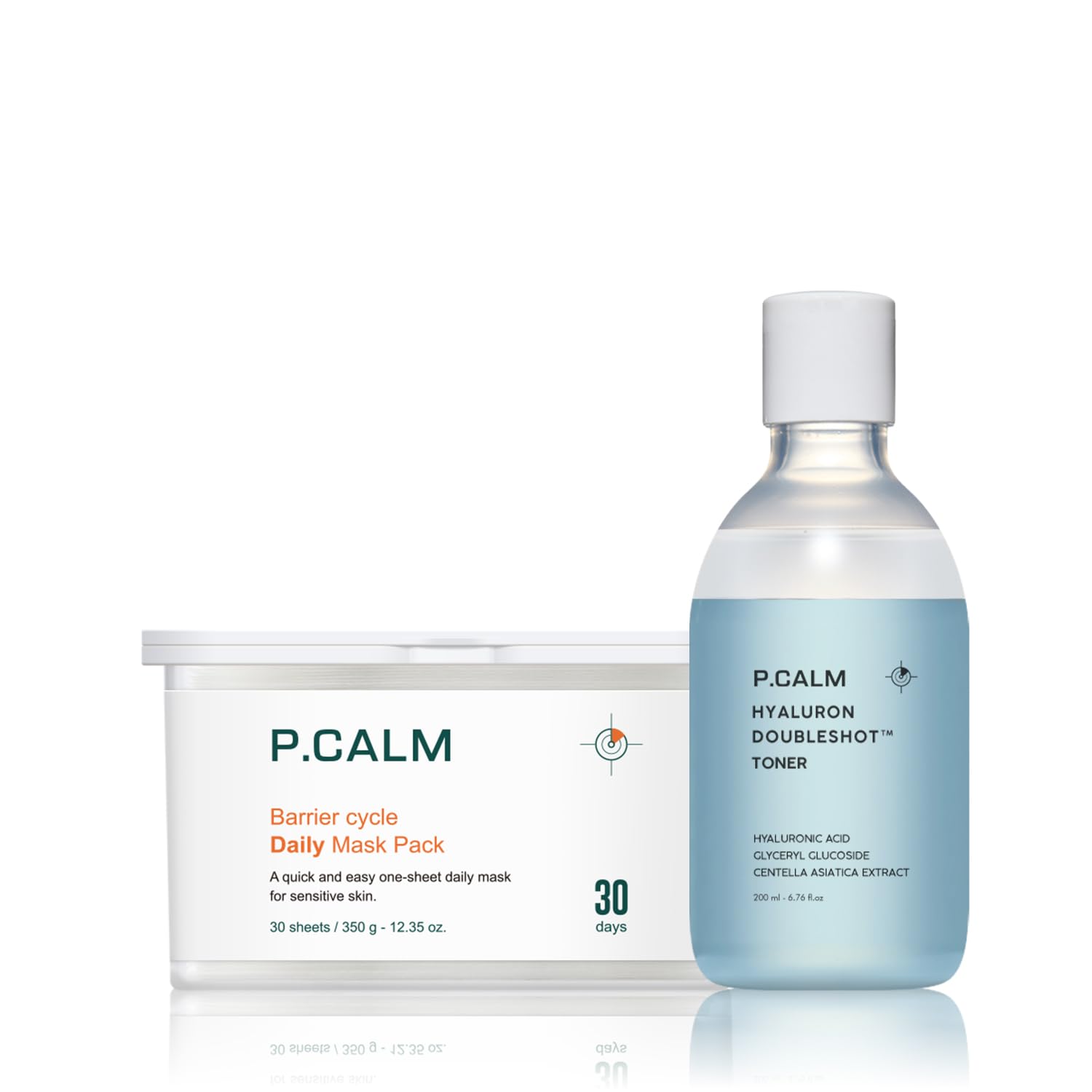 P.CALM Skin Barrier Boost Essentials – Korean Non-Comedogenic Skincare for Sensitive Skin | Vegan & Cruelty-Free | Daily Hydration & Redness Relief for Dry, Irritated Skin