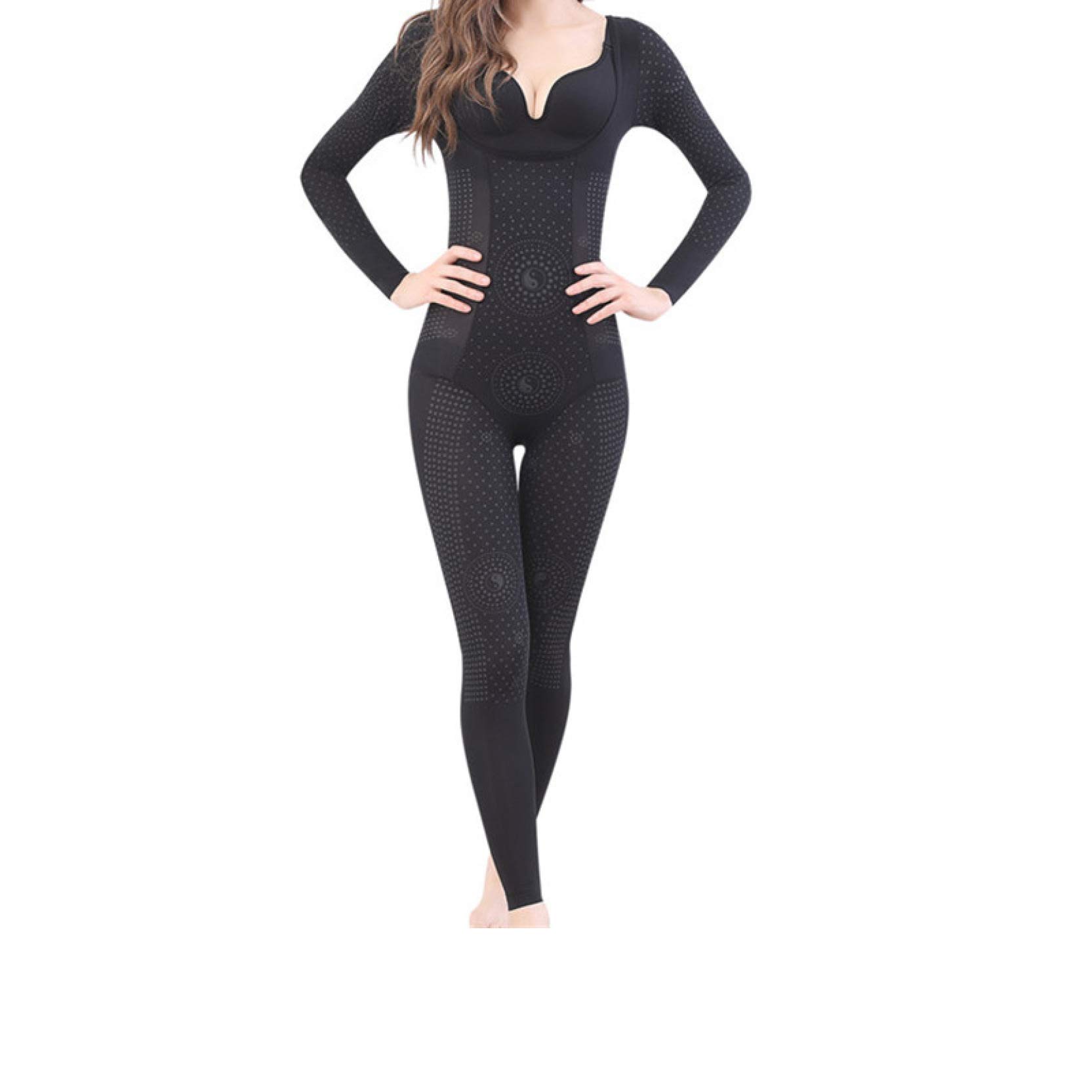 Extra Firm Women's Shapewear Bodysuit - Full Body Shaper with Long Sleeves for Tummy Control & Waist Slimming | Seamless Invisible Shapewear for Everyday Wear, Workout & Special Occasions