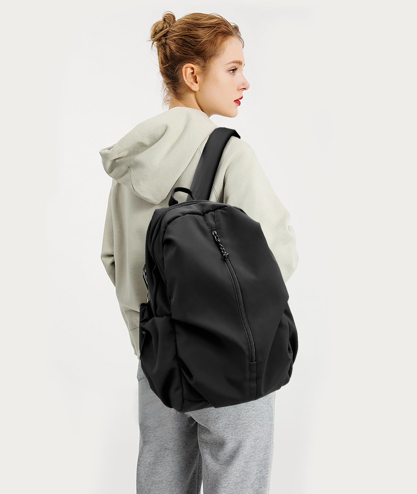 Waterproof Black Backpack for Laptop - Lightweight & Durable College Bookbag, Gym & Travel Daypack for Men & Women | Perfect for Work, School & Outdoor Adventures