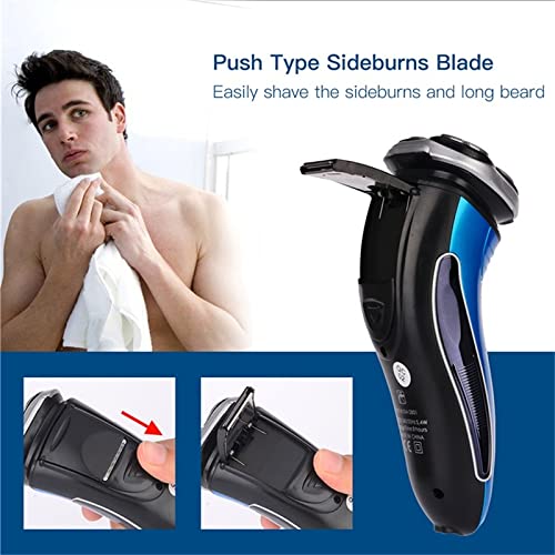 Professional Rechargeable Hair Clippers for Men - 3D Floating Head Electric Beard Trimmer & Shaver with Extra Blades (Gray) - Perfect for Home Grooming, Travel & Salon Use