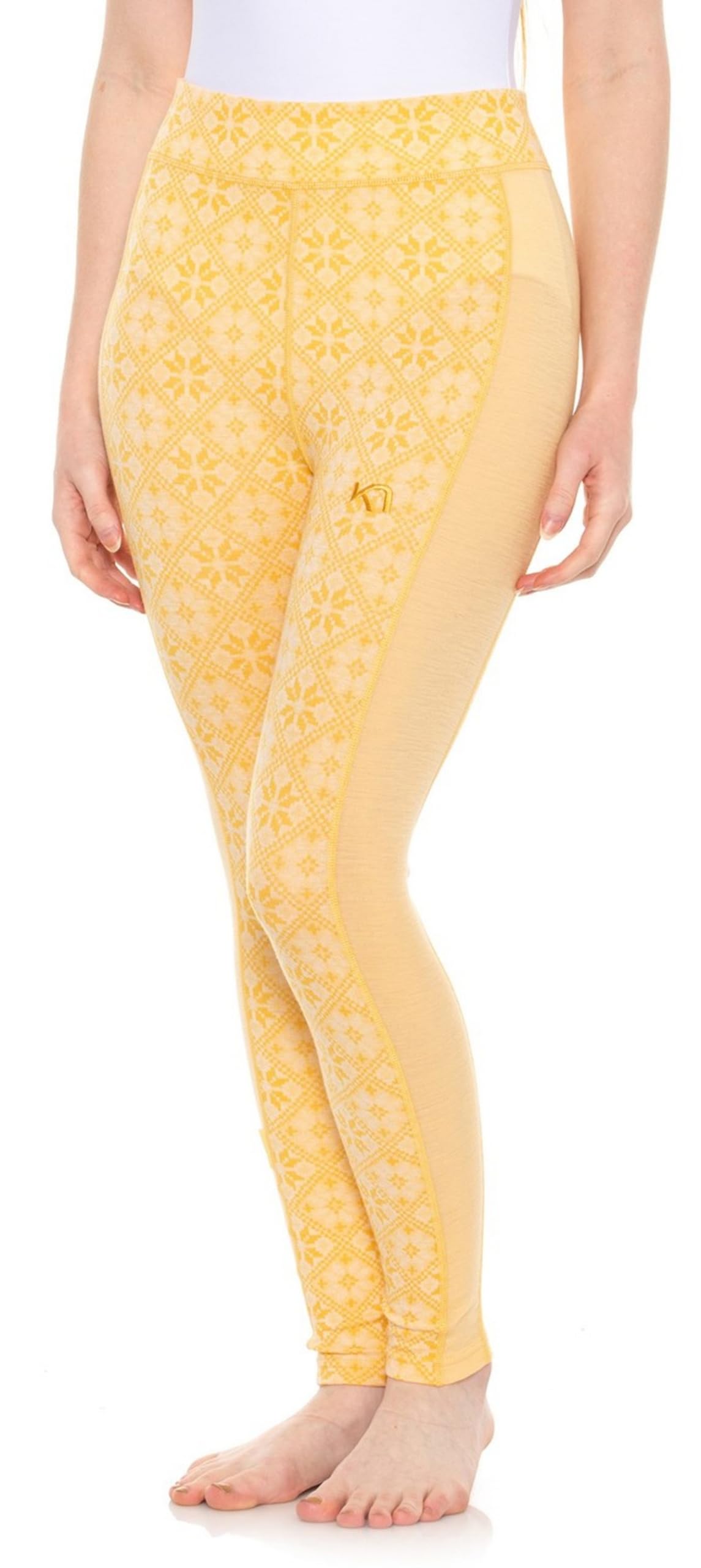 Kari Traa Rose High Waist Women's Thermal Leggings - 100% Merino Wool Base Layer Pants for Hiking, Skiing & Winter Outdoor Activities