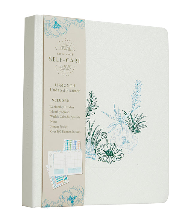12-Month Undated Self-Care Planner - Daily Wellness Journal & Goal Tracker for Mental Health, Productivity & Personal Growth - Perfect for Meditation, Gratitude Practice & Stress Relief