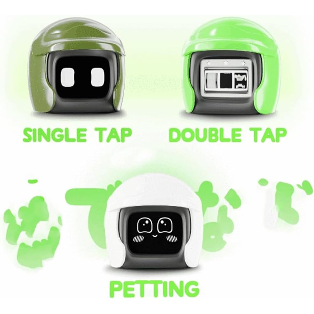 Interactive Poki Car Robot - Smart Dashboard Companion with 50+ Animations & Voice Control | Fun AI Pet for Kids & Adults | Perfect for Road Trips, Gifts & Car Decor (Pink)