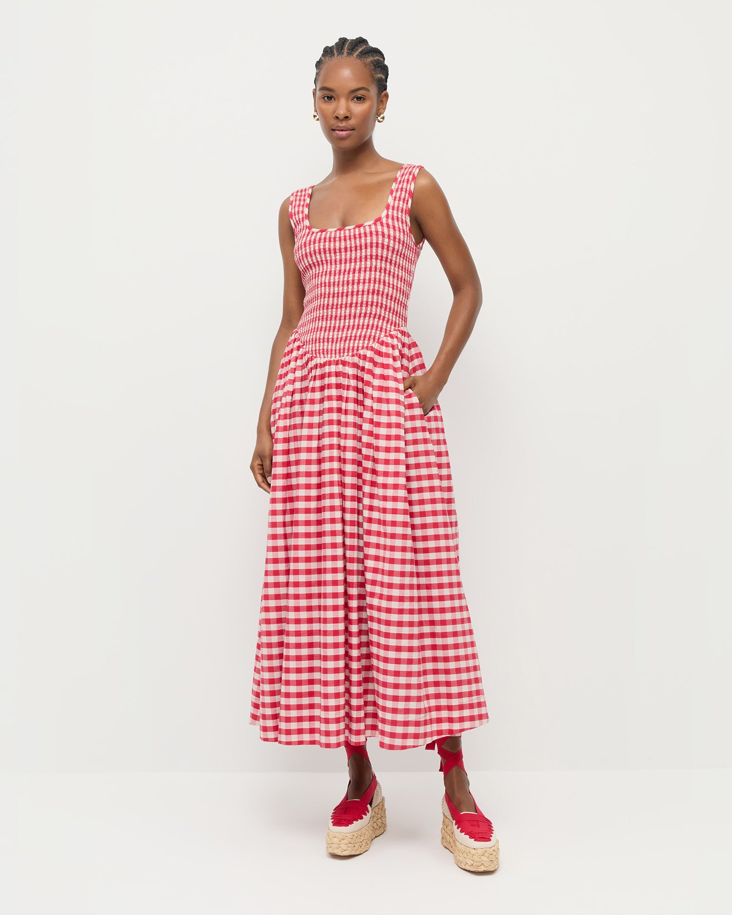 Estelle Dress - Elegant Women's Flowy Midi Dress for Casual & Party Wear | Perfect for Weddings, Dates & Special Occasions