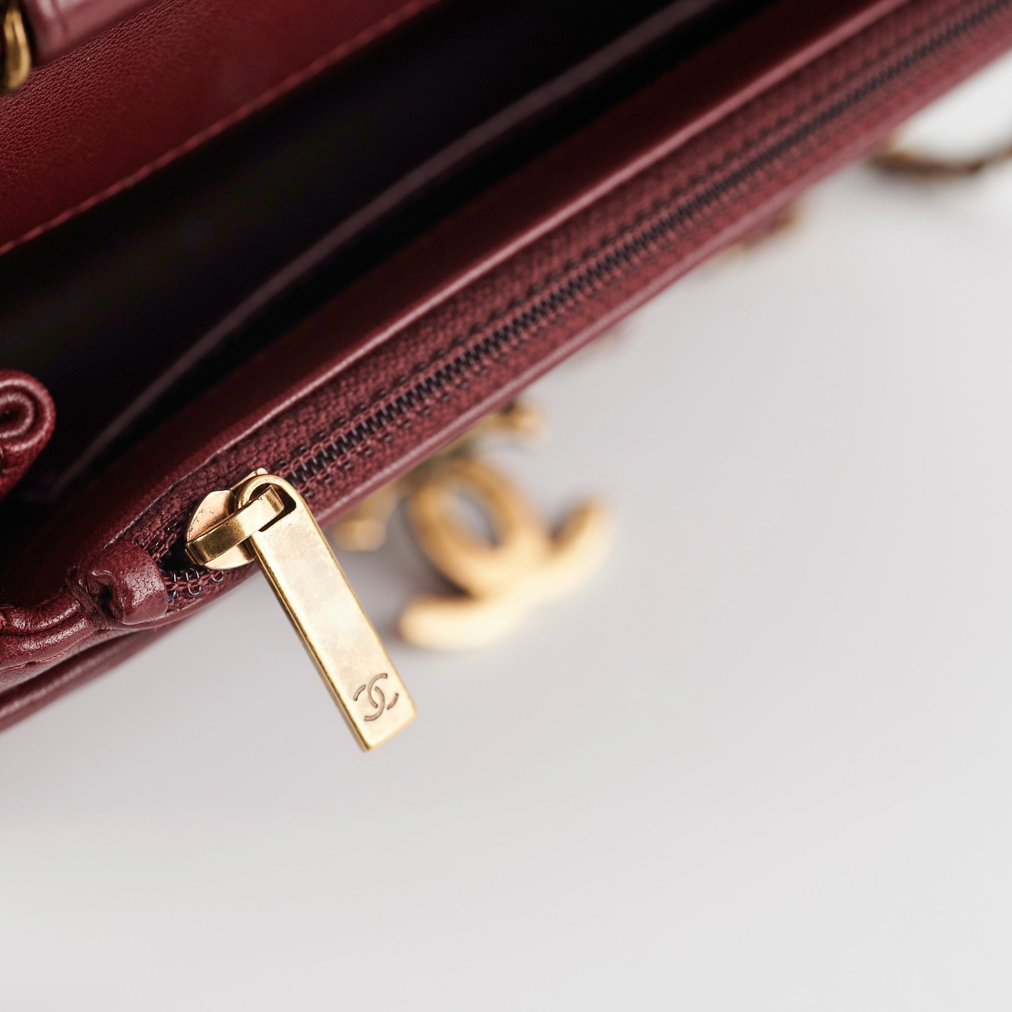 Chanel Mini Chevron Burgundy Leather Crossbody Bag for Women - Luxury Designer Handbag for Date Night, Parties & Everyday Use