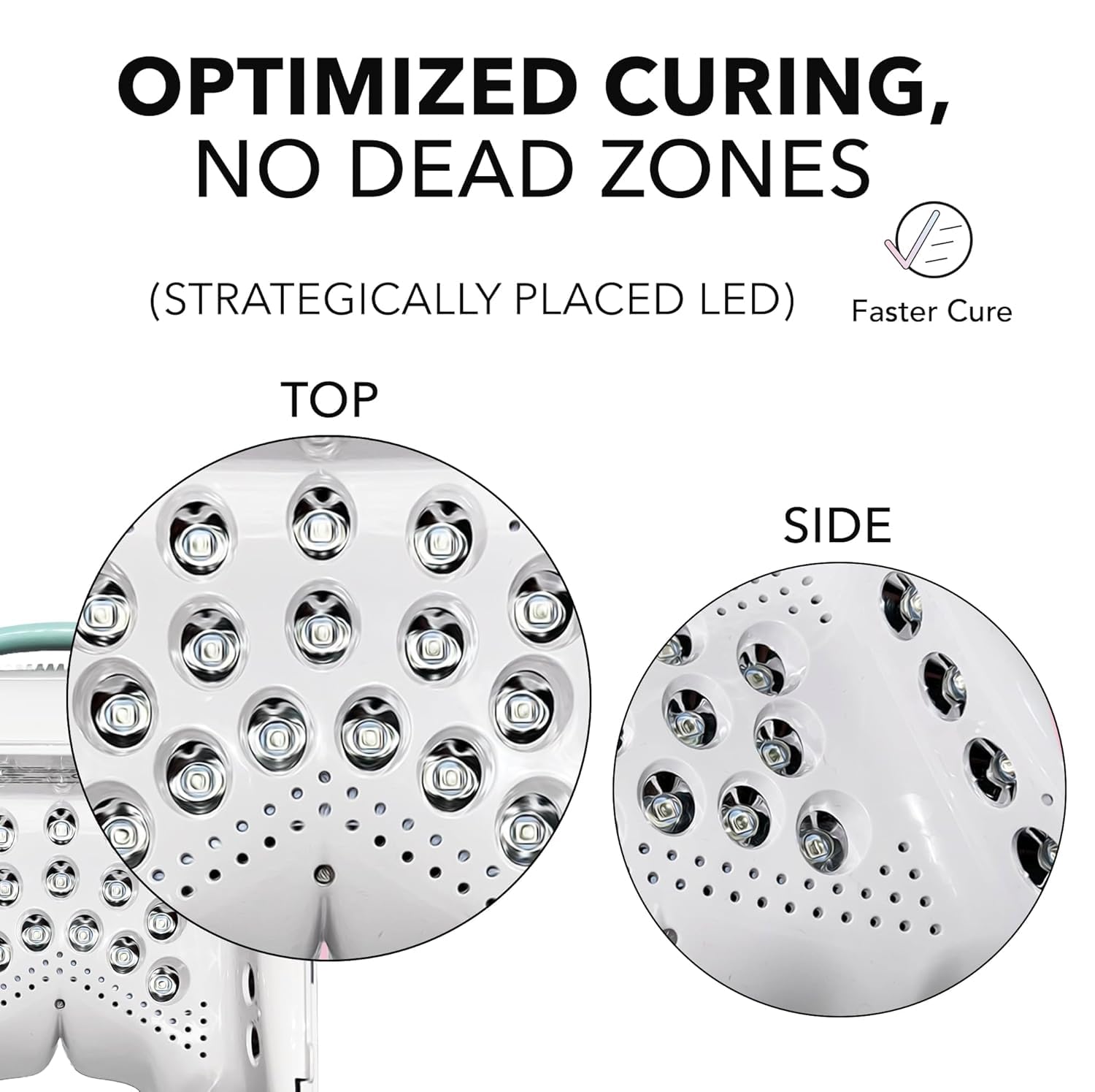 KIARA SKY Cordless LED Nail Lamp for Gel Polish - Professional Salon Manicure & Pedicure Light (White, 1 Count) - Perfect for At-Home Nail Care & DIY Gel Nail Art