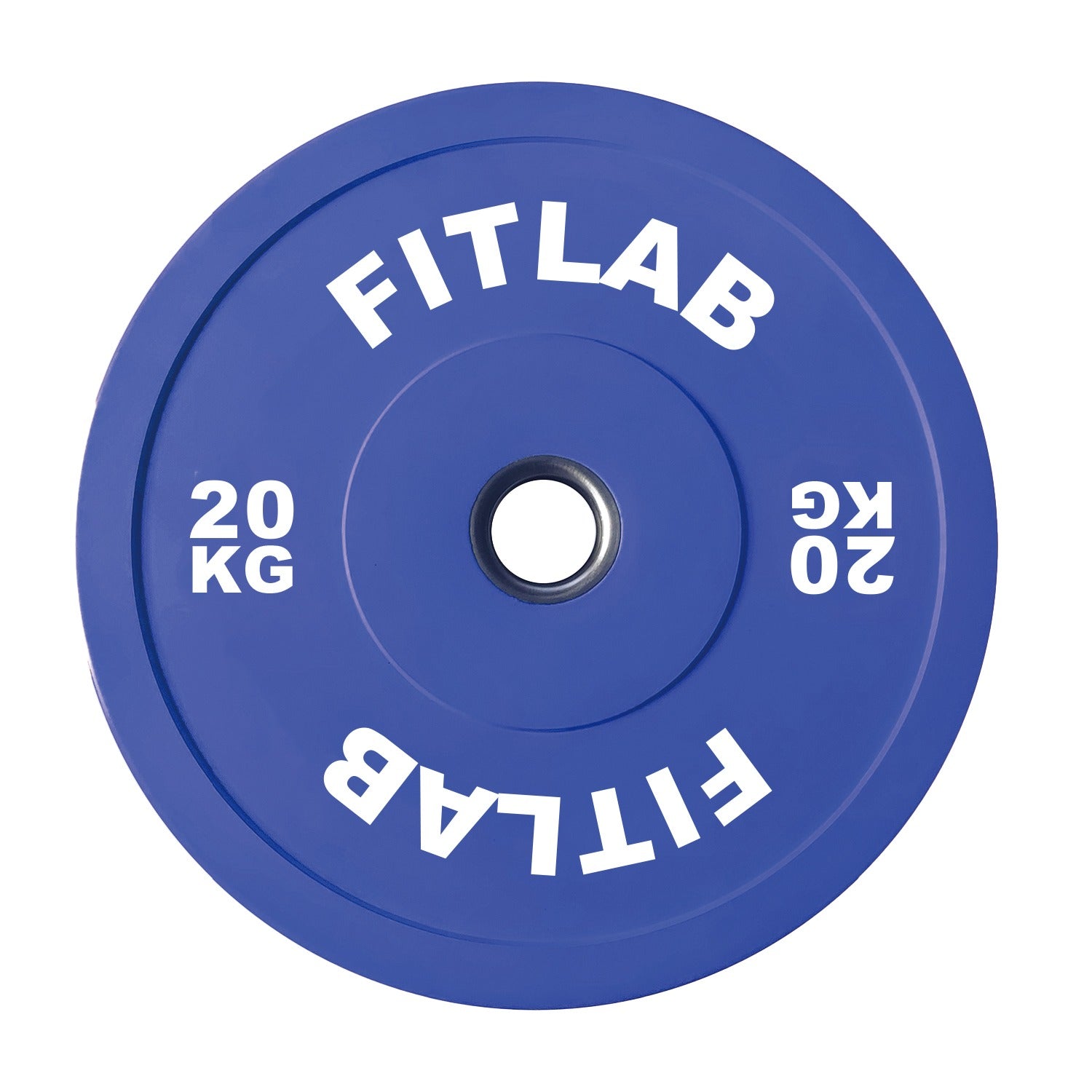 FITLAB Premium Colored Bumper Plates 20kg - Olympic Weight Plates for CrossFit, Powerlifting & Home Gym Workouts