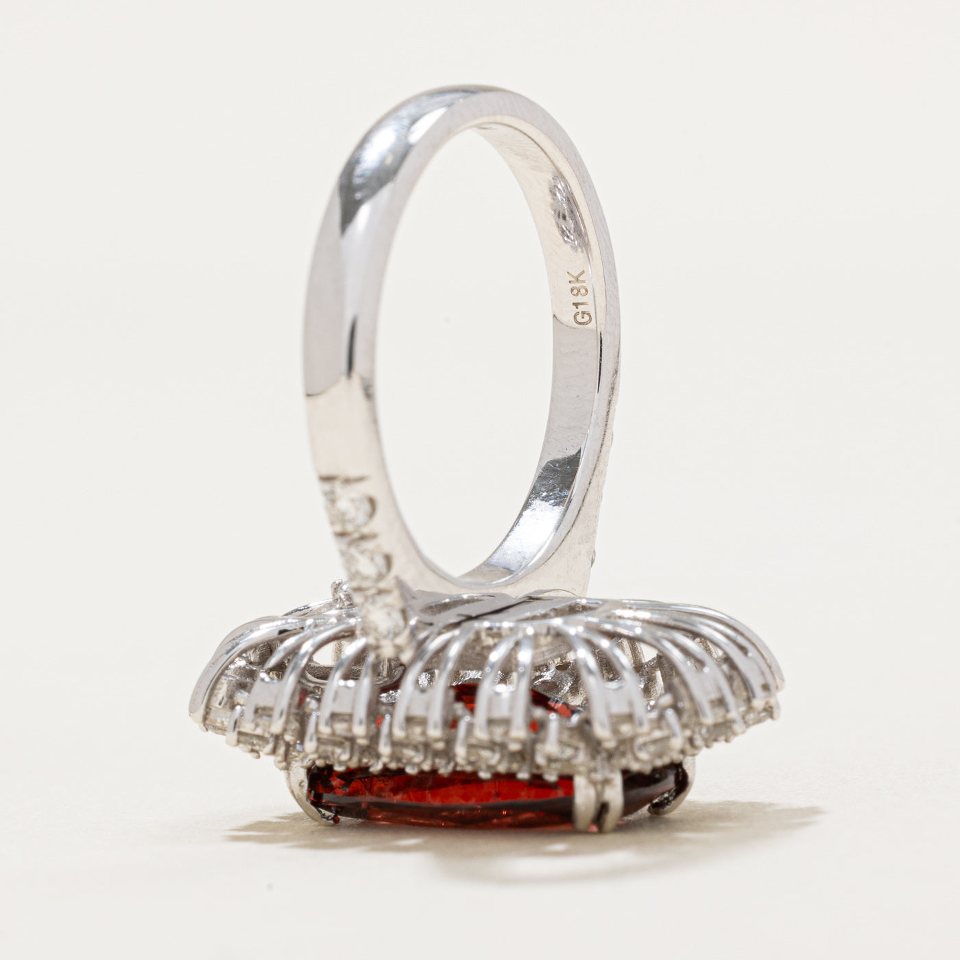 5.33ct Garnet & 1.43ctw Diamond Convertible Pendant Ring Set - Size 6.5 | Elegant Jewelry for Special Occasions & Gifts