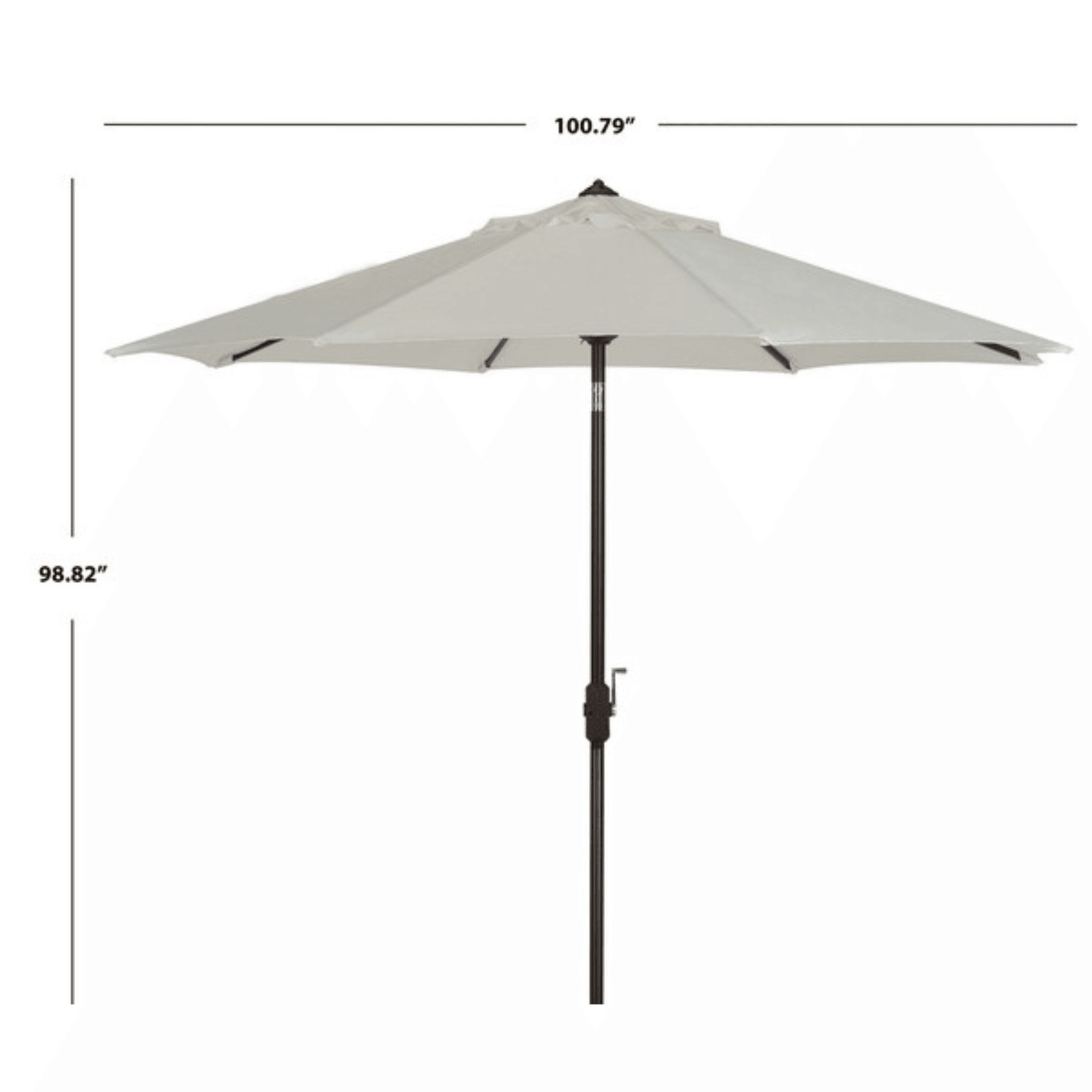 Auto Tilt Crank Outdoor Patio Umbrella - Adjustable Sun Shade with 360° Rotation in Multiple Colors for Pool, Garden, and Backyard Relaxation