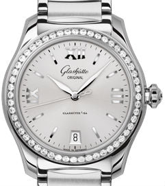 Glashütte Original Serenade Stainless Steel Diamond Ladies Watch - Luxury Women's Timepiece for Elegant Evening Events & Formal Occasions