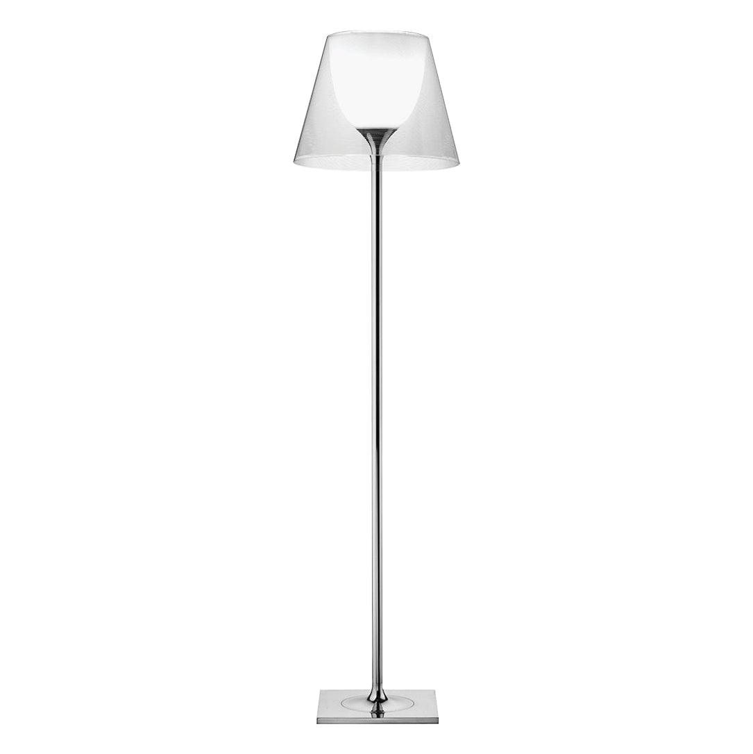 Chrome Prism Floor Lamp - Modern LED Standing Light with Adjustable Brightness for Living Room, Bedroom & Office Decor