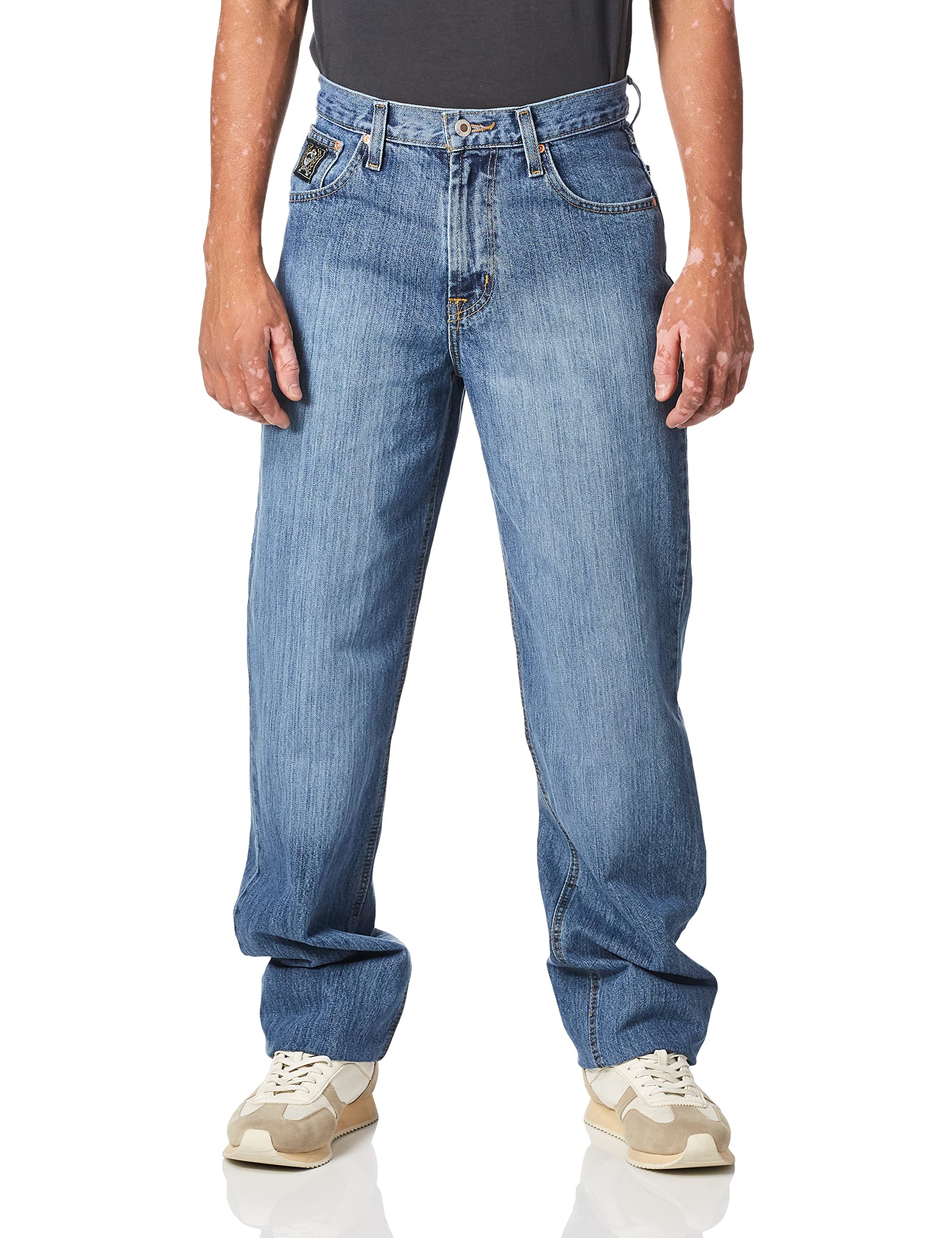 Cinch Men's Black Label Loose-Fit Comfort Stretch Denim Jeans - Relaxed Fit for Work, Casual & Outdoor Activities