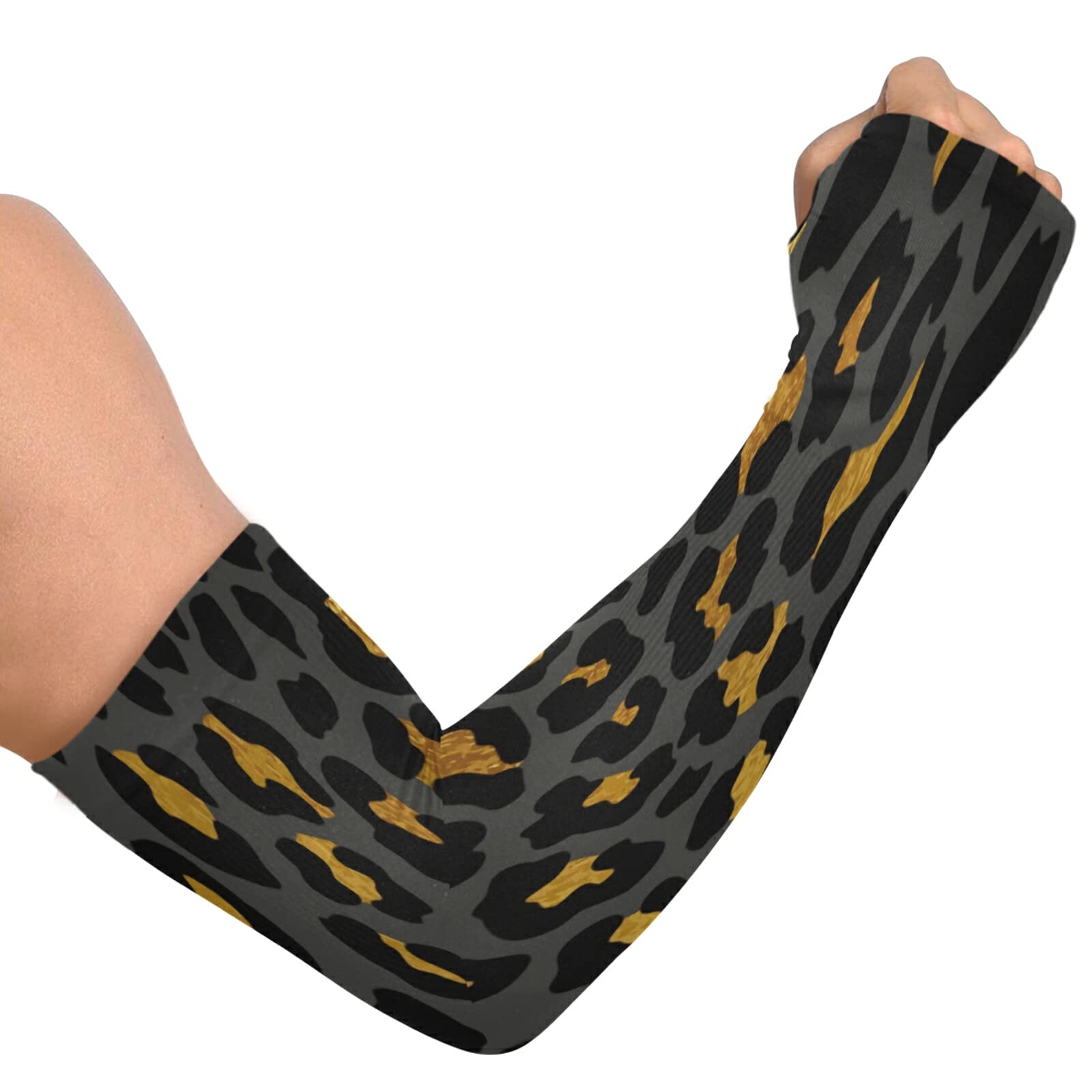 UV Protection Cooling Arm Sleeves for Men & Women - Breathable Ice Silk Sun Sleeves with Thumb Hole for Outdoor Sports (Fishing, Cycling, Golf, Running, Hiking)