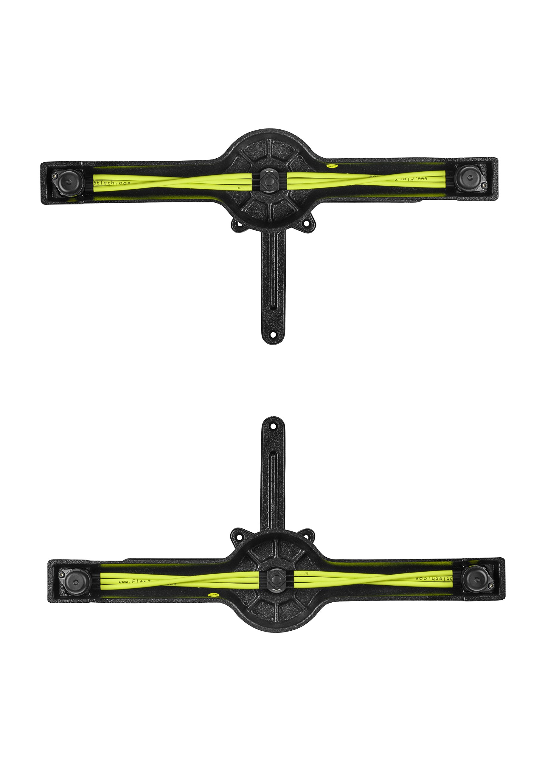 FLAT AUTO-ADJUST KT22 Self-Stabilizing Table Base - Heavy Duty Twin-Pedestal Cast Iron Dining Table Base for Restaurant, Kitchen & Home Use