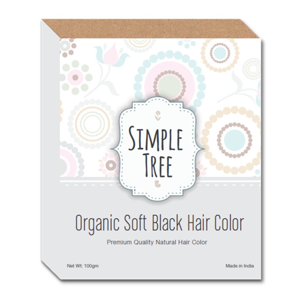 Simple Tree Soft Black Hair Dye - Natural & Gentle Hair Color for Women & Men - Perfect for At-Home Hair Coloring & Touch-Ups
