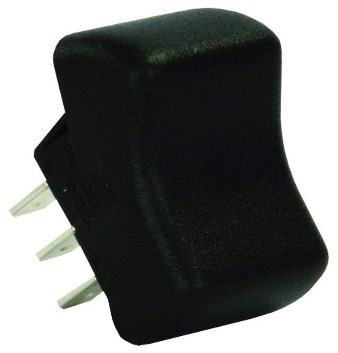JR Products 13055 Black DPDT On/On Toggle Switch - Perfect for Automotive, Marine & Industrial Electrical Applications