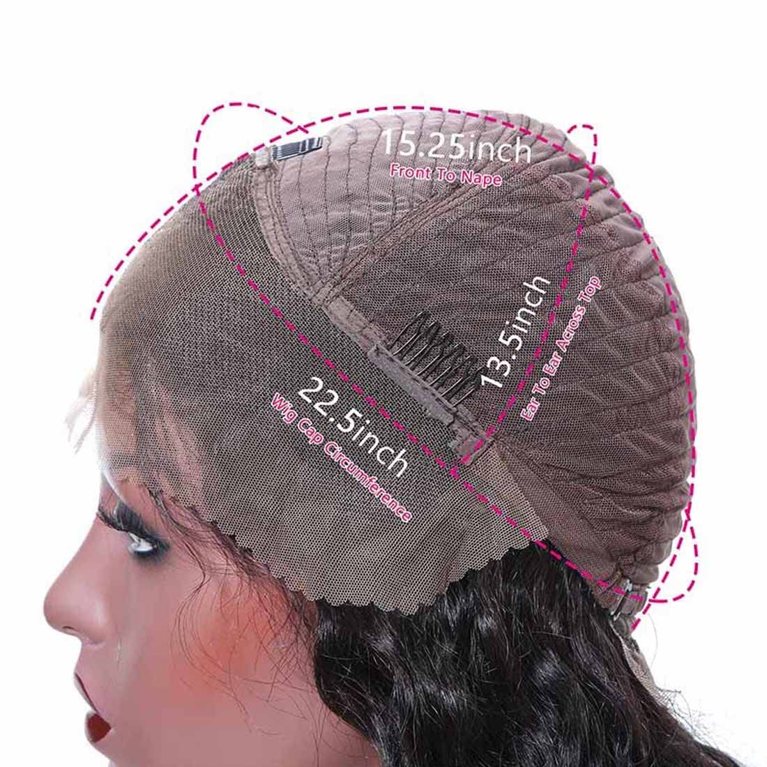 Beauty Forever Kinky Straight Lace Front Wigs Human Hair - Yaki Straight 13x4 Lace Frontal Wig Brazilian Human Hair for Women | Pre-Plucked with Baby Hair, 150% Density, Natural Color, 16 Inch | Perfect for Daily Wear, Cosplay, and Special Occasions