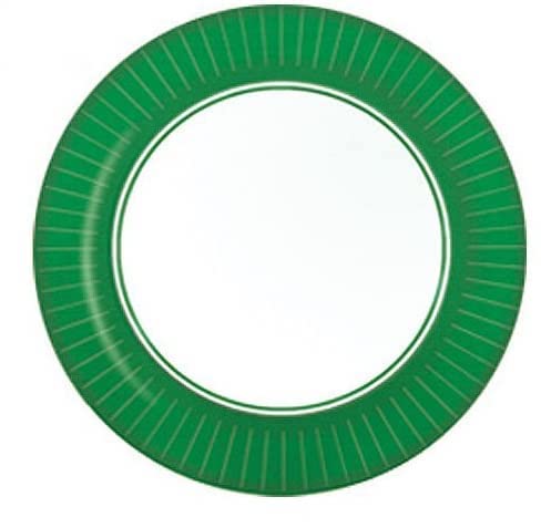 Eco-Friendly Green Paper Plates for Dinner & Parties