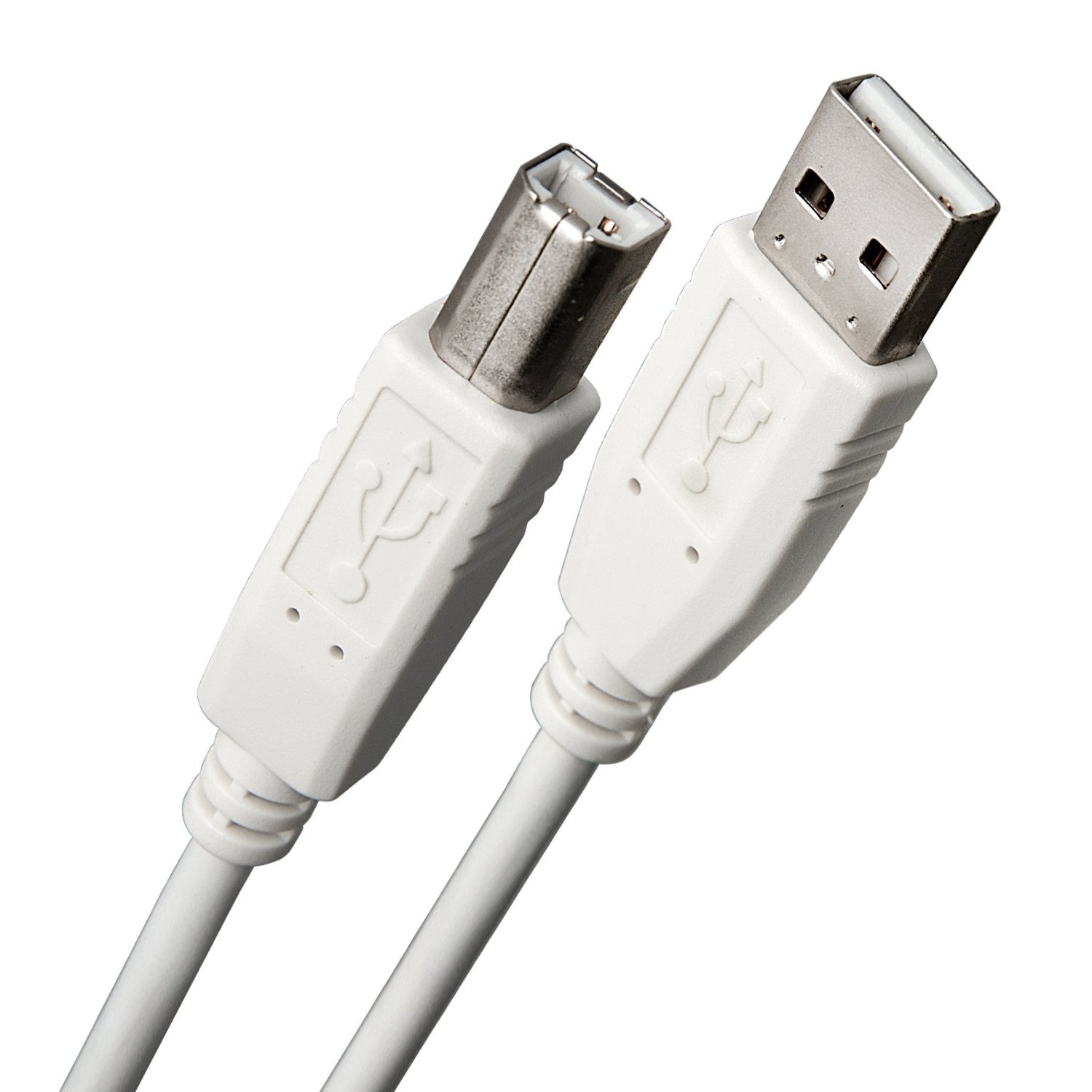 15ft USB Cable for DYMO Label Writer 450 Twin Turbo Label Printer - High-Speed 71 Labels Per Minute - Compatible with Black/Silver (1752266) Models - White/Beige - Perfect for Office Labeling & Shipping Stations