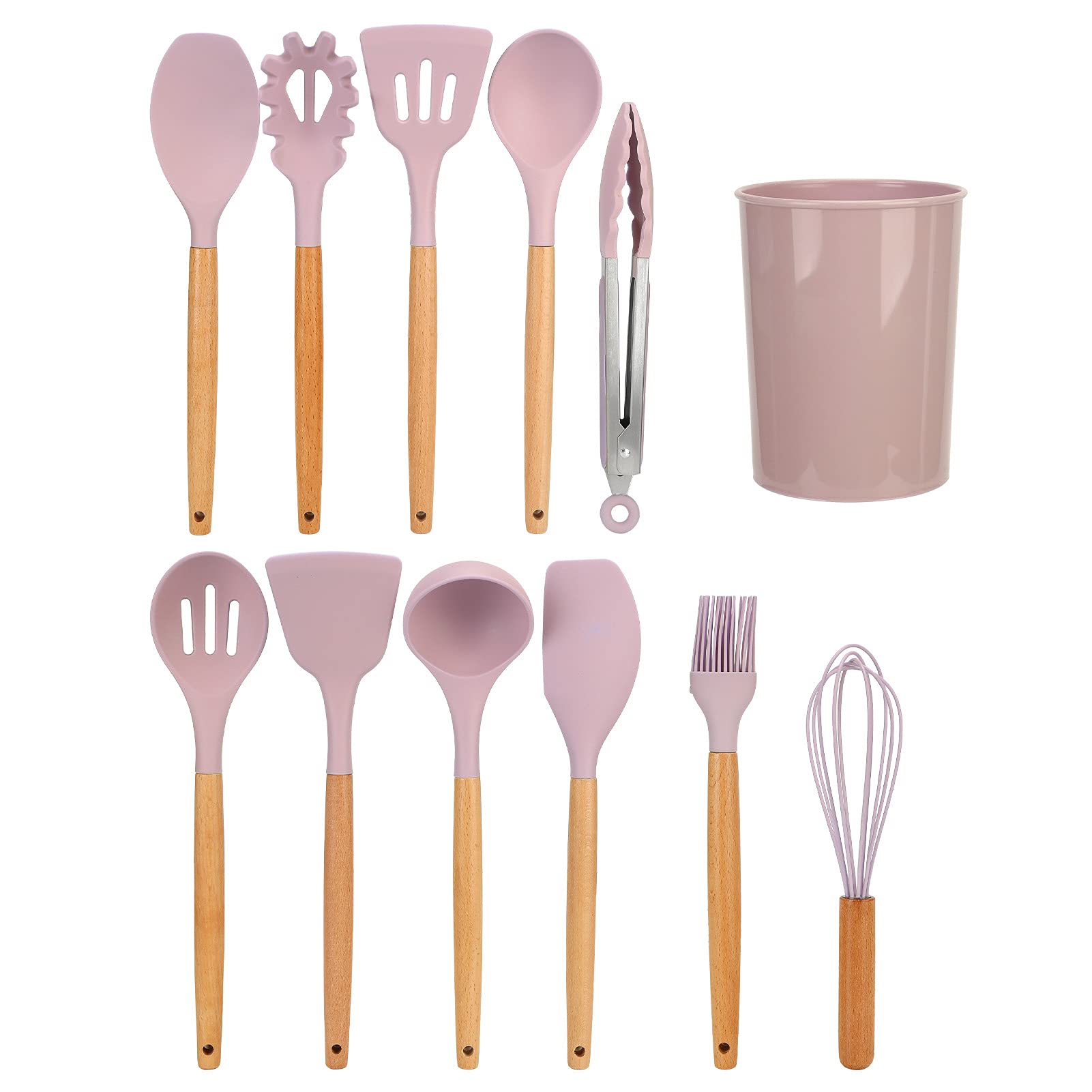 Non-Toxic Silicone Oil Brush for Cooking & Baking - Heat Resistant Kitchen Utensil Set (Pink/Blue) - Perfect for Grilling, Roasting, Basting & Pastry Making