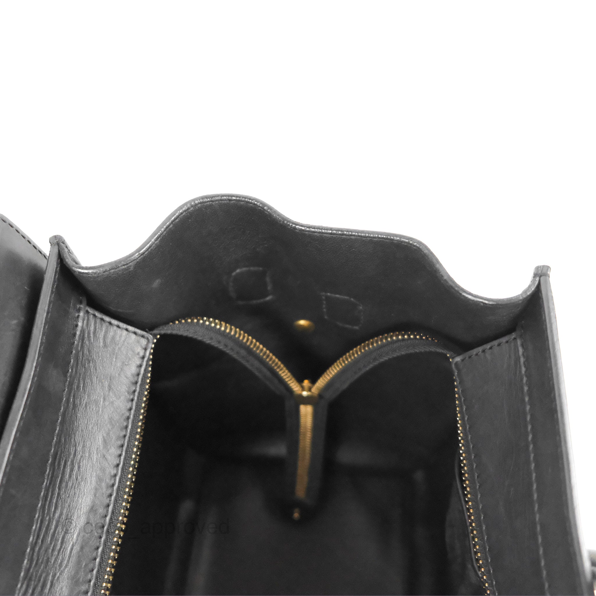 Celine Mini Luggage Bag in Black & White Aged Calfskin Leather - Perfect for Work, Travel & Everyday Luxury Handbag