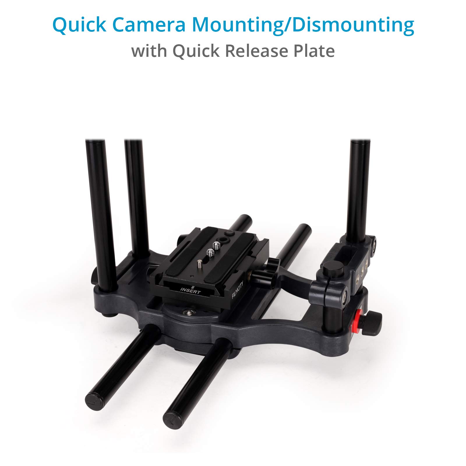 Best DSLR Video Camera Cage Mount Rig Kit - Durable FCCTH Cage for Professional Filmmaking - Perfect for Vlogging, YouTube & Cinematic Shots
