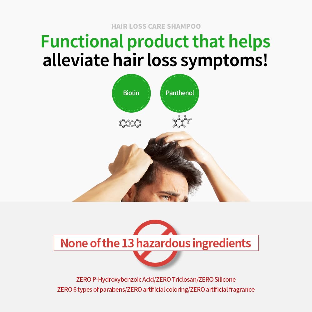 Premium TS Shampoo 500ml - Korean Hair Growth Shampoo for Men & Women - Anti Hair Loss Treatment with Natural Ingredients - For Thinning Hair & Scalp Care - Daily Use for Stronger, Healthier Hair