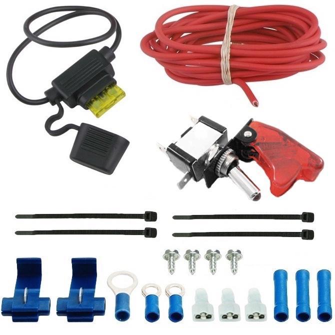 23 Row Transmission Oil Cooler with 12V Electric Cooling Fan & Toggle Switch Wiring Kit - Perfect for Automotive, Truck & Off-Road Vehicle Cooling Systems