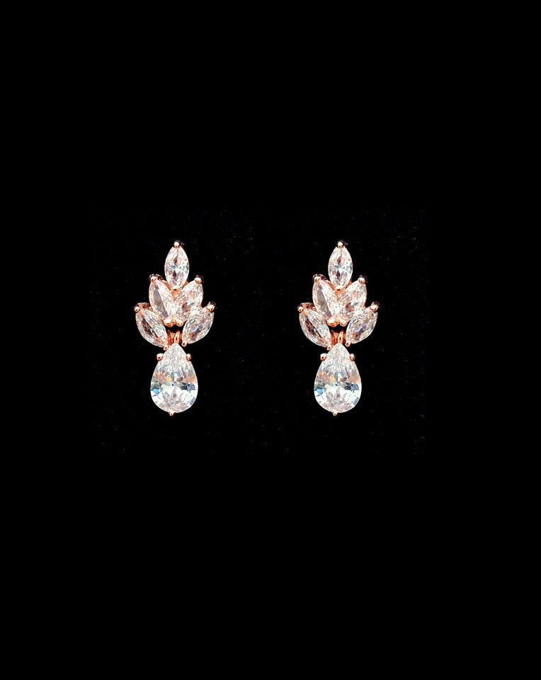Elegant Bridal Earrings by Stephanie Browne - Queenie Collection | Perfect for Weddings, Prom & Special Occasions