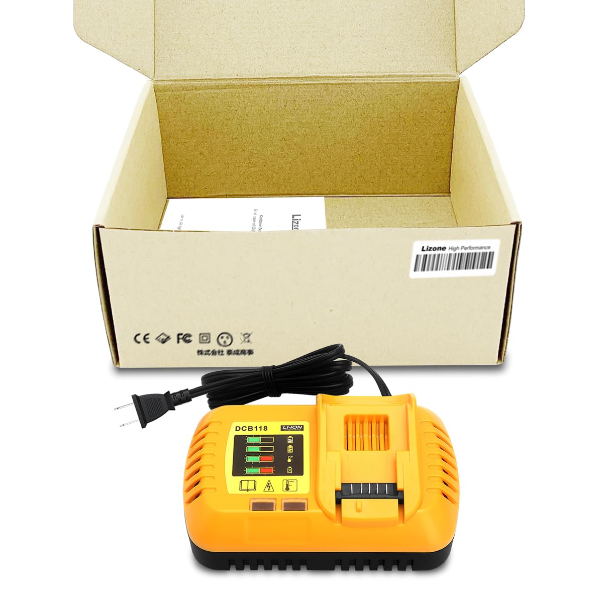DEWALT 60V/20V MAX Battery Charger Replacement (DCB609, DCB118, DCB1112) - Fast Charging for DEWALT Power Tools - Perfect for Job Sites, Workshops & Home DIY Projects