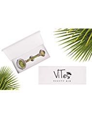 100% Natural Jade Roller for Face & Body - Premium Double Head Stone Massager for Slimming, Firming Skin & Lymphatic Drainage - Perfect for Skincare Routine, Relaxation & Anti-Aging Therapy