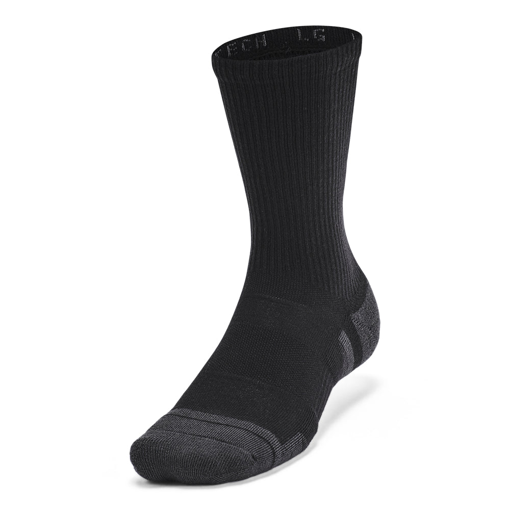 Under Armour Performance Tech Crew Socks 6-Pack for Men & Women - Moisture-Wicking Athletic Socks for Running, Gym & Sports