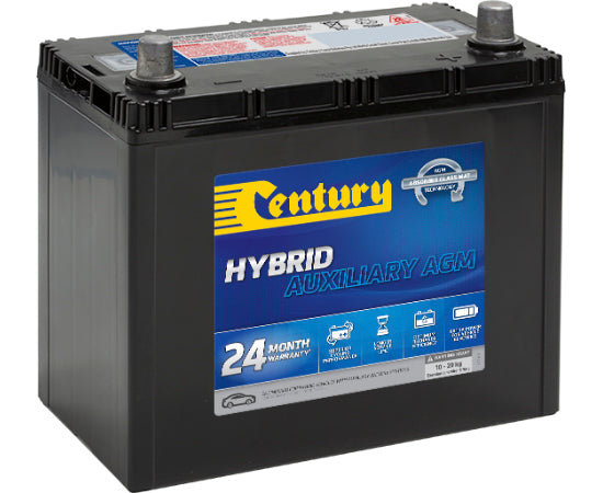 Century S46B24L(S) Hybrid AGM Auxiliary Battery - Reliable Power for RVs, Boats & Off-Grid Systems - Durable & Maintenance-Free Design
