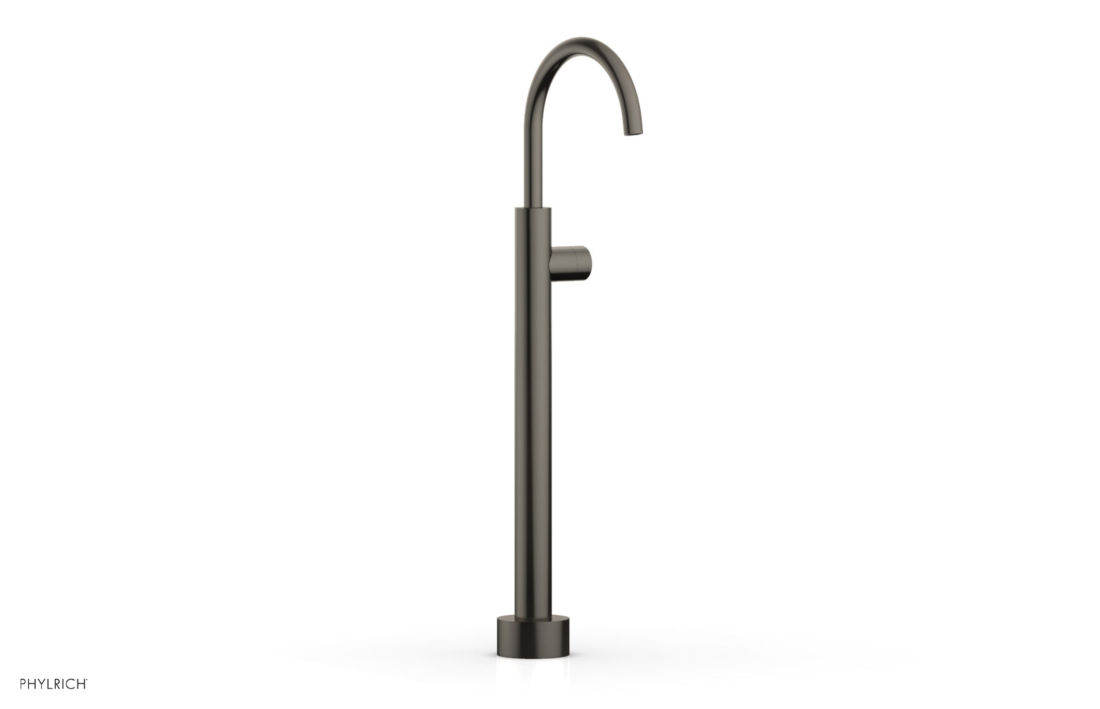 BASIC II Low Floor Mount Tub Filler with Smooth Handle - Model 230 46 04 - Perfect for Modern Bathroom Renovations and Spa-Like Showers