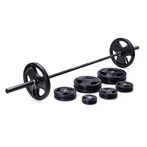 300lb Olympic Weight Set - Heavy Duty Barbell Weight Plates for Strength Training & Home Gym Workouts | Perfect for CrossFit, Powerlifting & Bodybuilding