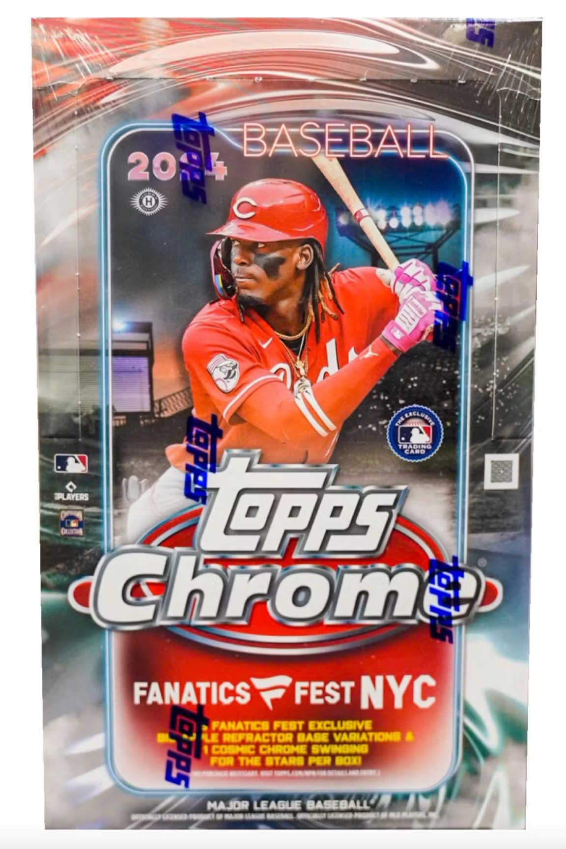 2024 Topps Chrome Baseball Fanatics Fest NYC Exclusive Hobby Box - Limited Edition Collectors Set for Baseball Fans, Perfect for Trading, Displaying & Investing in Rare Cards