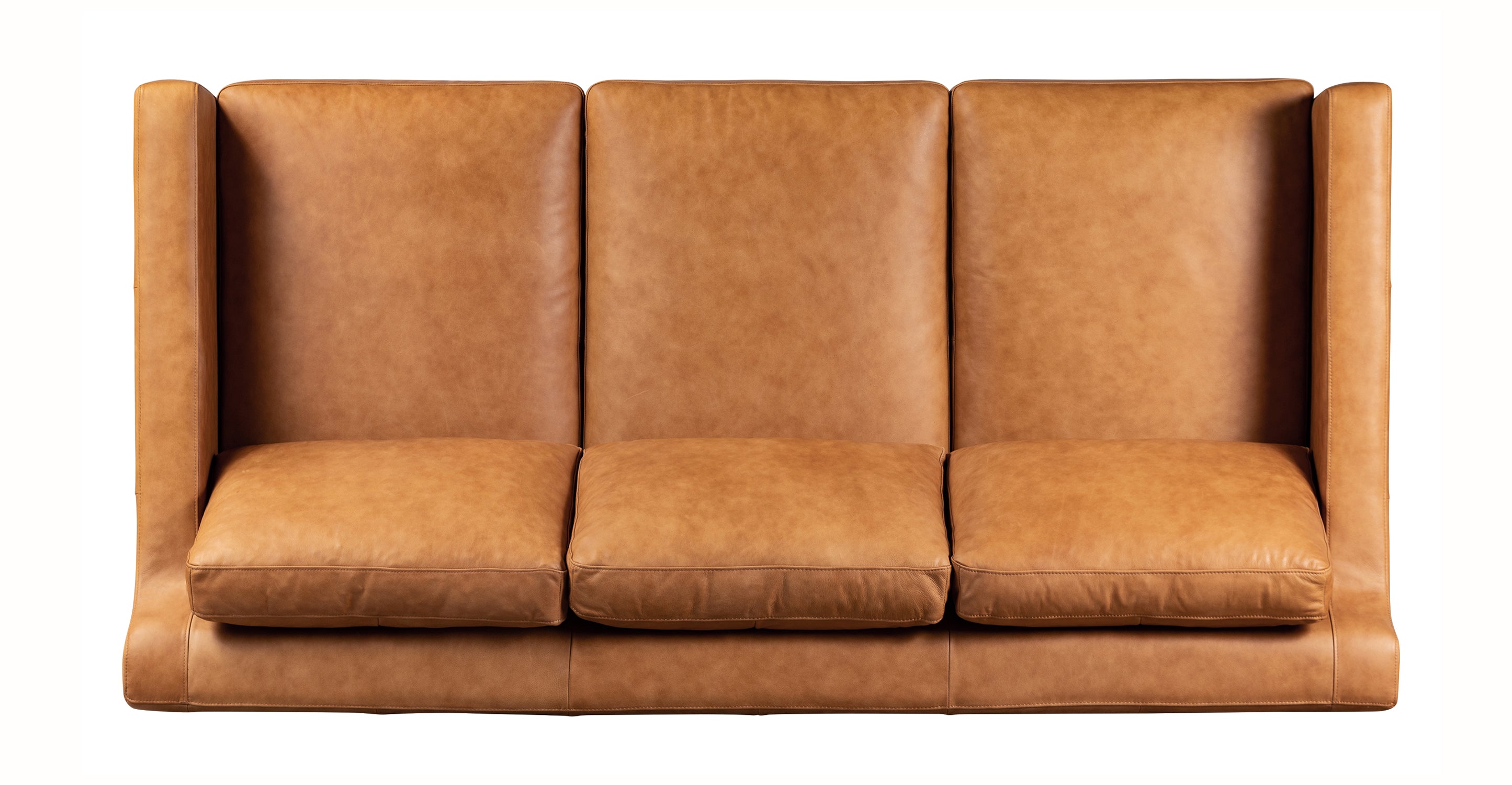 Sorrento Leather Convertible Sleeper Sofa with Pull-Out Bed - Modern Sectional Couch for Small Spaces, Living Room & Guest Room