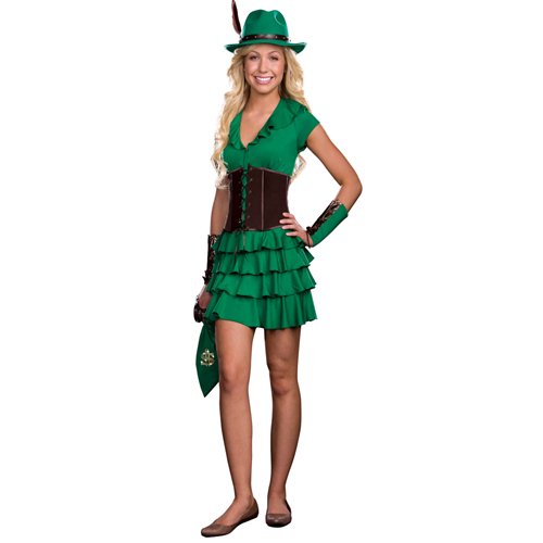 Robyn da Hood Teen Large Costume - Junior Robin Hood Outfit for Halloween, Cosplay, and Themed Parties
