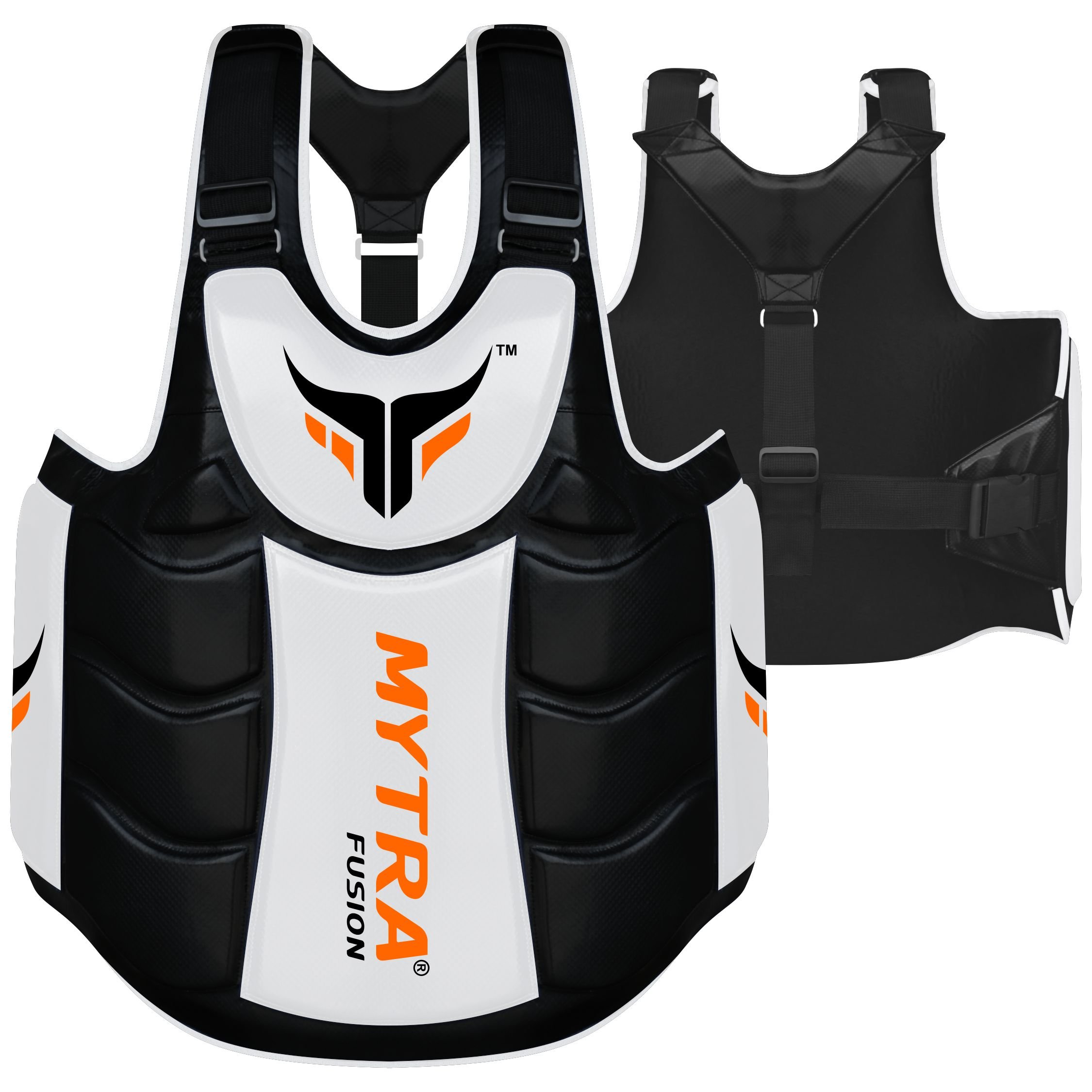 Mytra Fusion Boxing Body Protector - Men's MMA Muay Thai Belly Guard for Boxing Training, Fitness & Gym Workouts - Perfect for Sparring, Kickboxing & Combat Sports