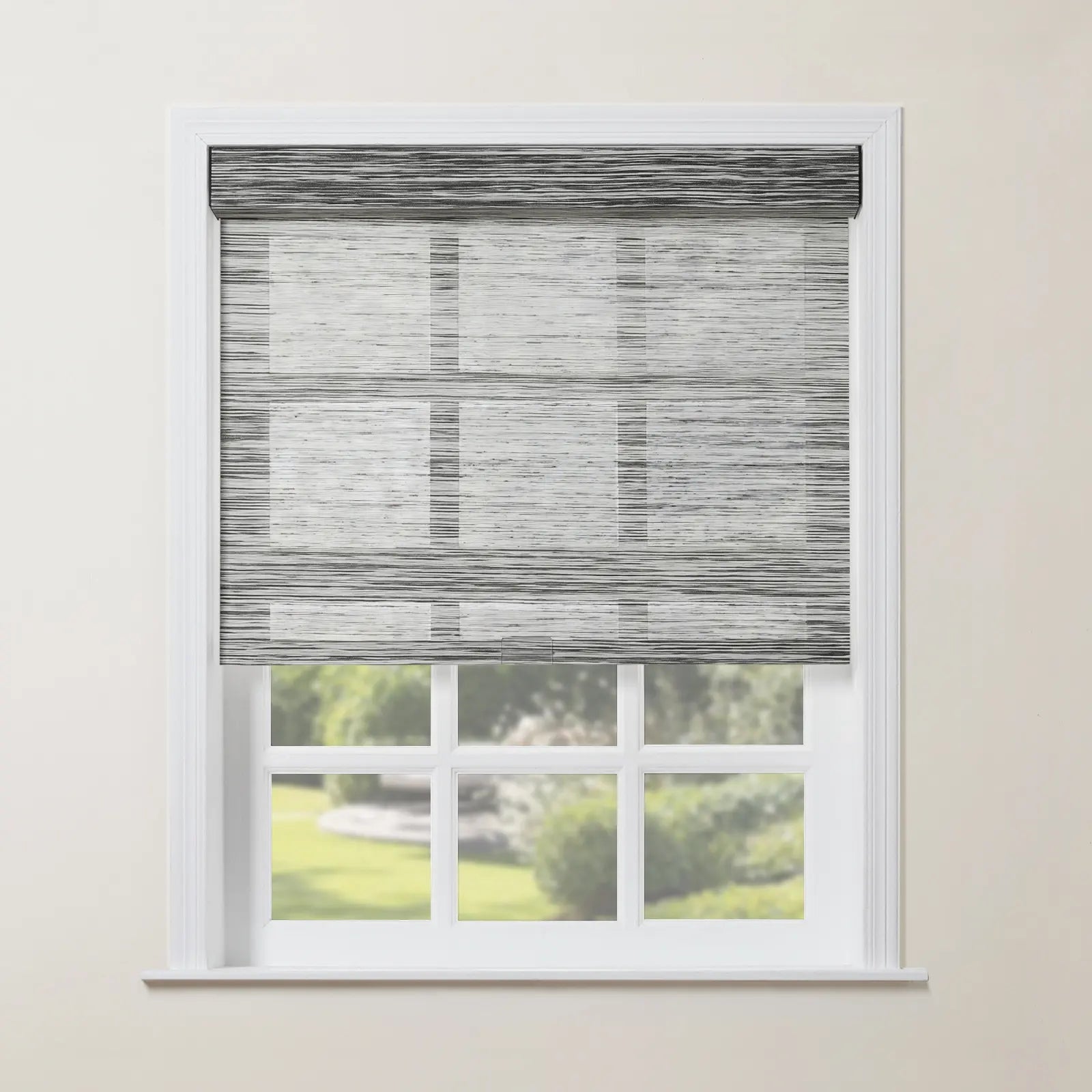 Rae Natural Jute Woven Wood Roller Shades Cordless - Eco-Friendly Window Coverings for Living Room, Bedroom & Home Decor