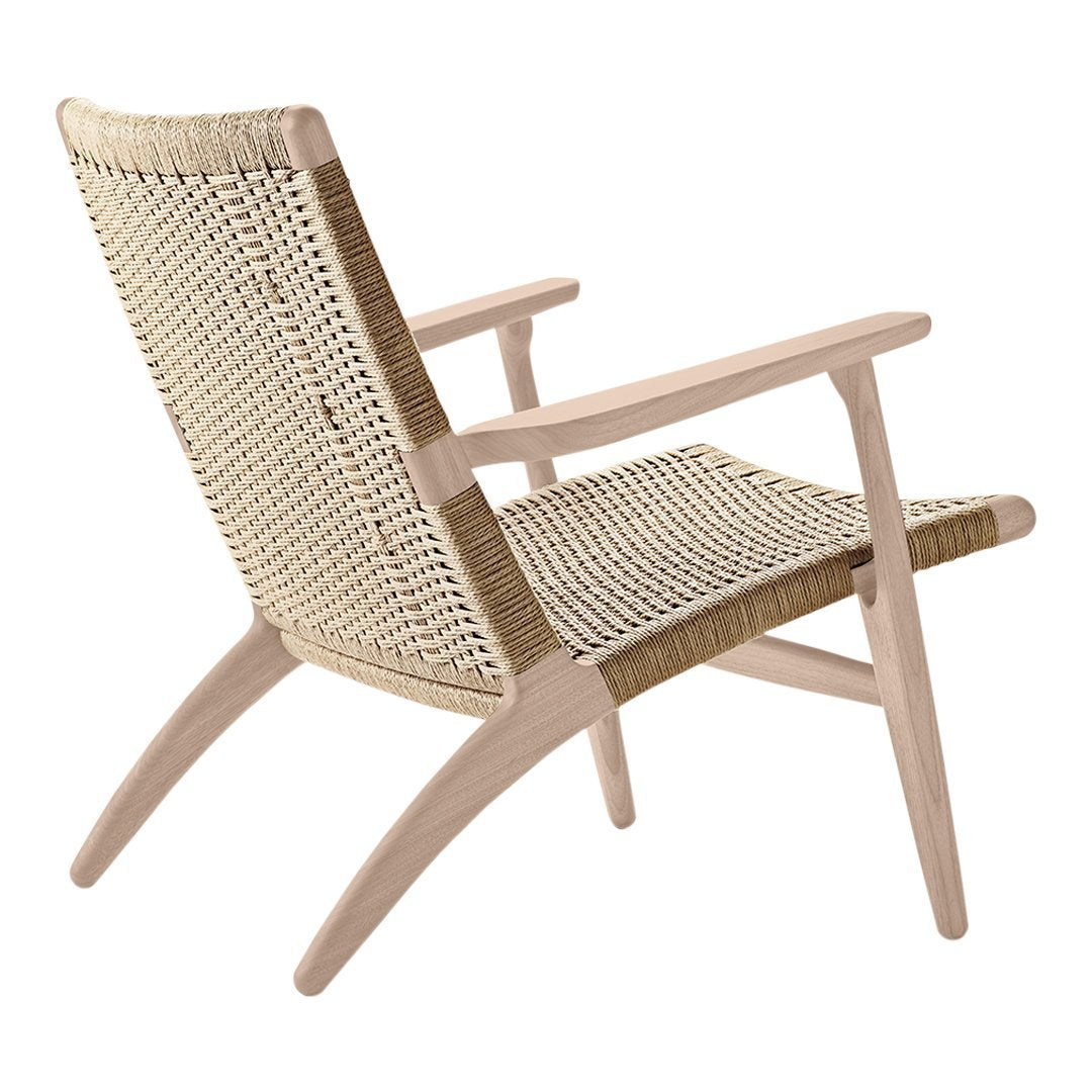 Hans Wegner CH25 Easy Chair - Mid Century Modern Lounge Chair for Living Room, Office & Reading Nook - Premium Teak Wood & Paper Cord Design