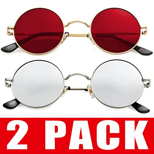 Two-pack (Gold/Red + Silver/Silver Mirrored)