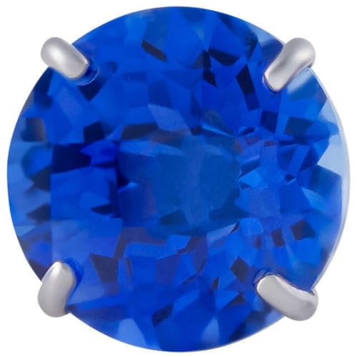 White Gold | Created Blue Sapphire