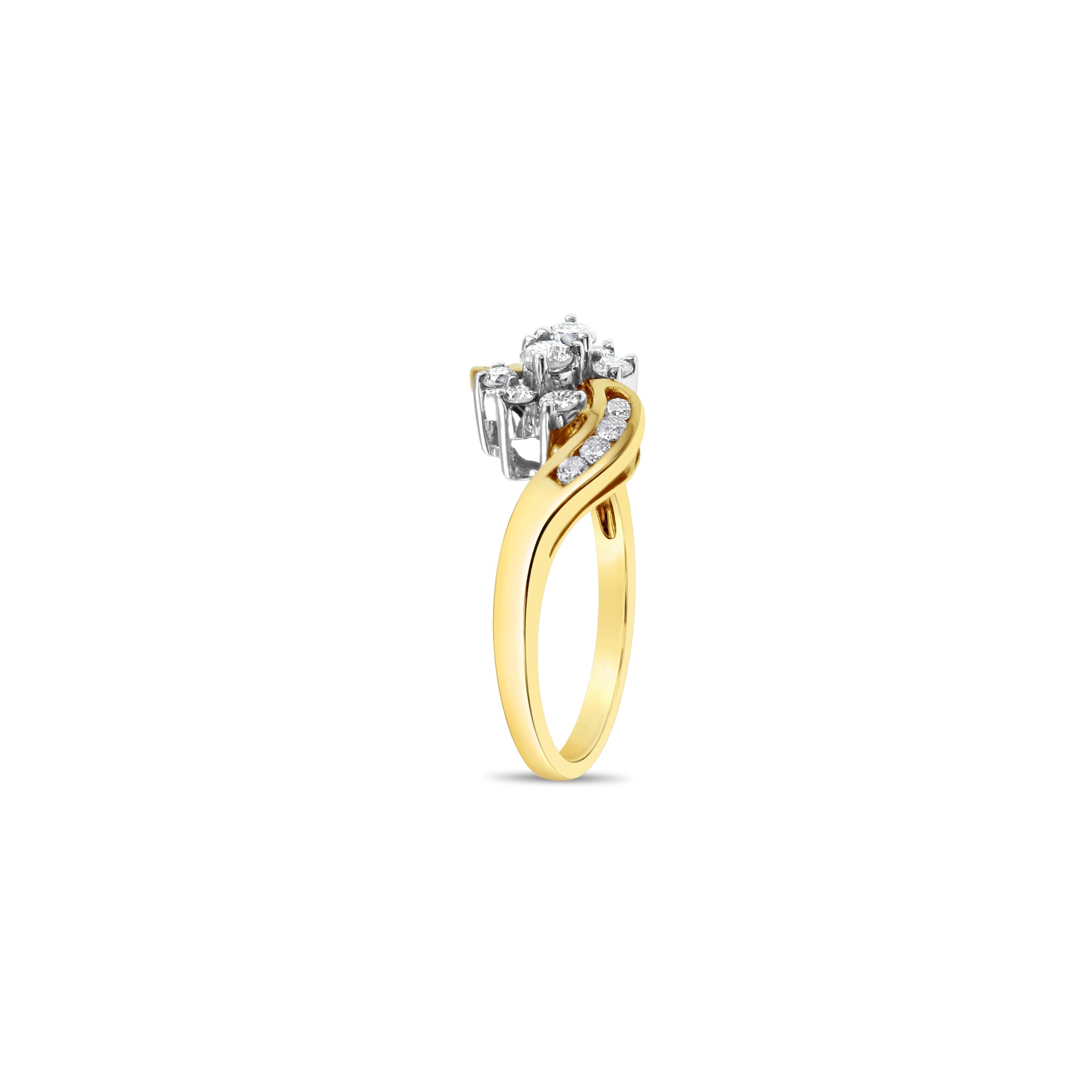 0.5 Carat Diamond Cluster Ring for Women - Elegant Wedding, Engagement & Anniversary Jewelry Gift - Perfect for Proposals, Bridal Sets & Special Occasions