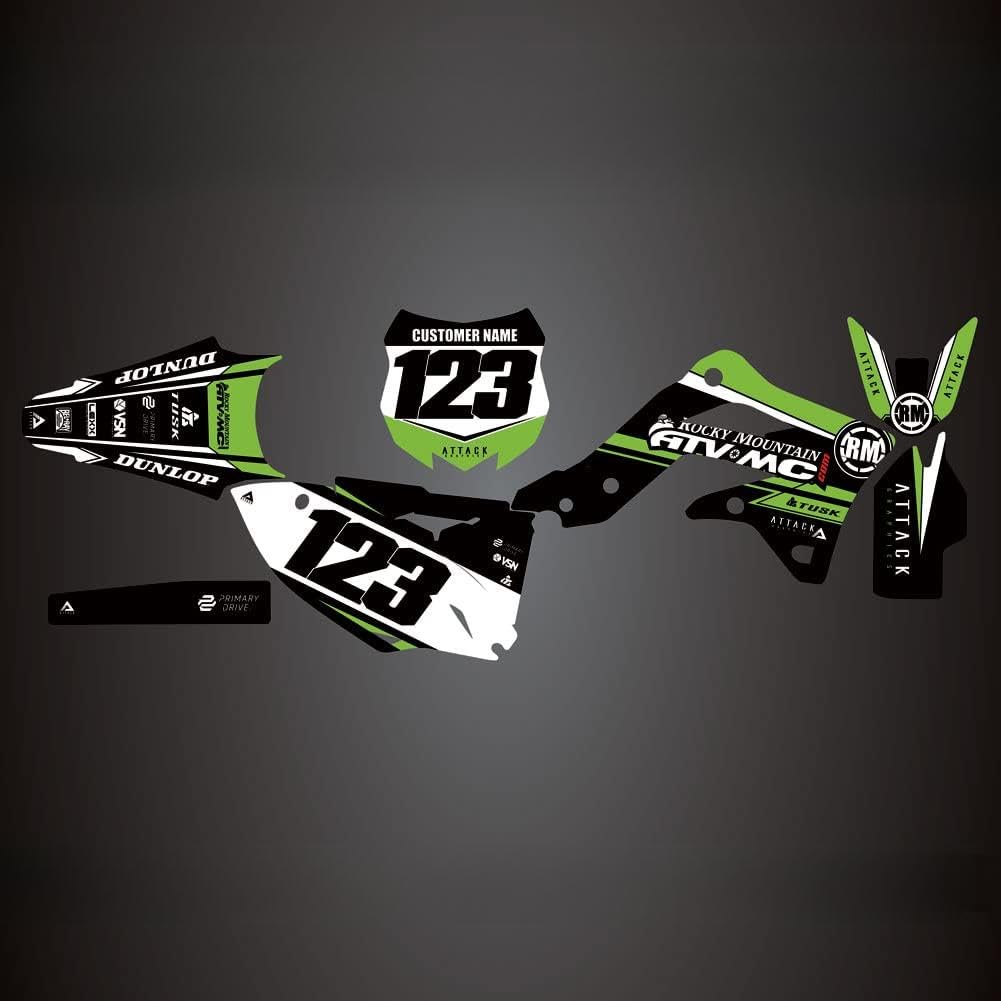 Custom Velocity Complete Bike Graphics Kit - High-Quality Motorcycle Decals & Stickers for Dirt Bikes, ATVs - Perfect for Racing, Off-Roading & Customization