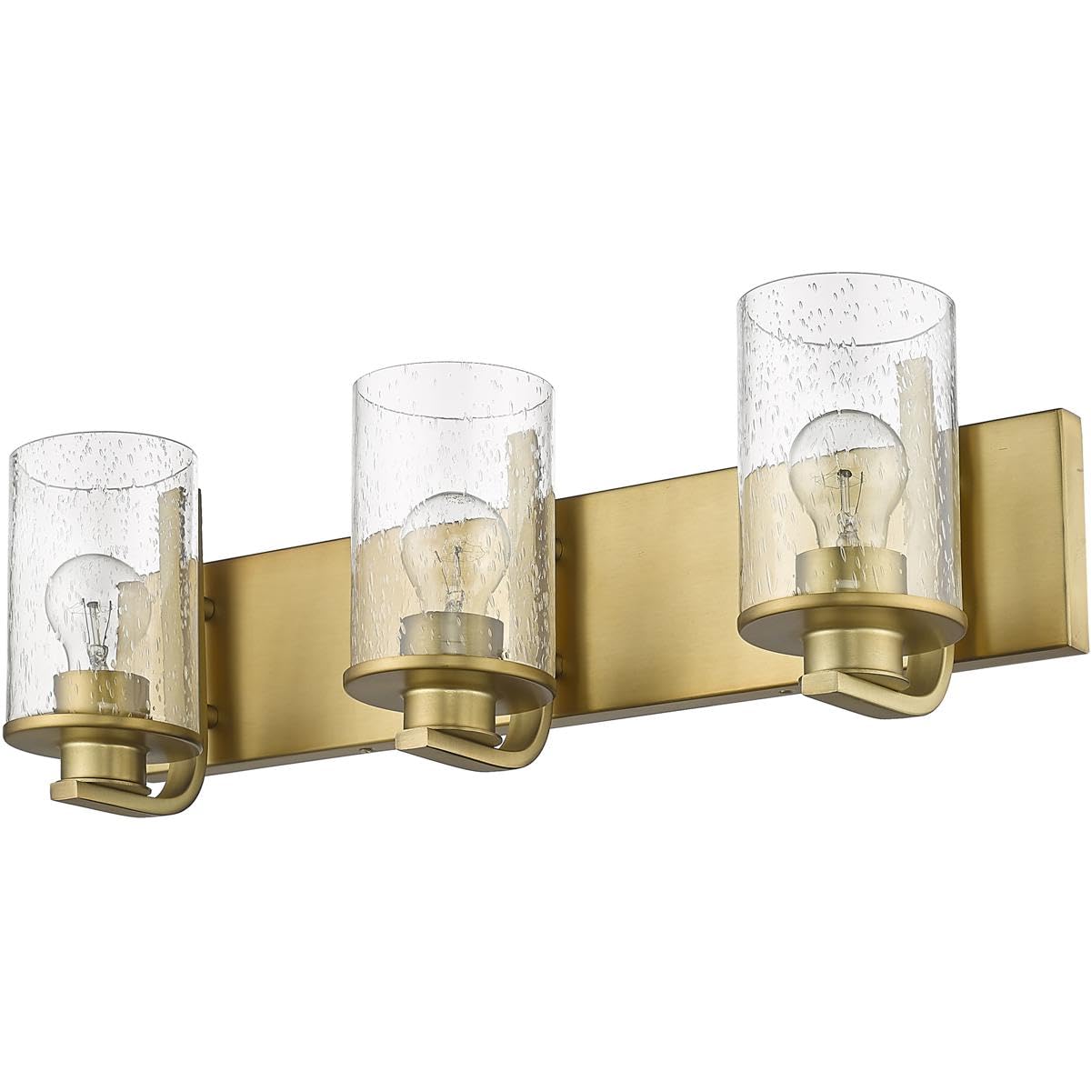 Z-Lite 492-3V-OBR 3-Light Bathroom Vanity Light Fixture - Oil Rubbed Bronze Finish - Perfect for Modern Bathroom, Powder Room & Dressing Area Lighting