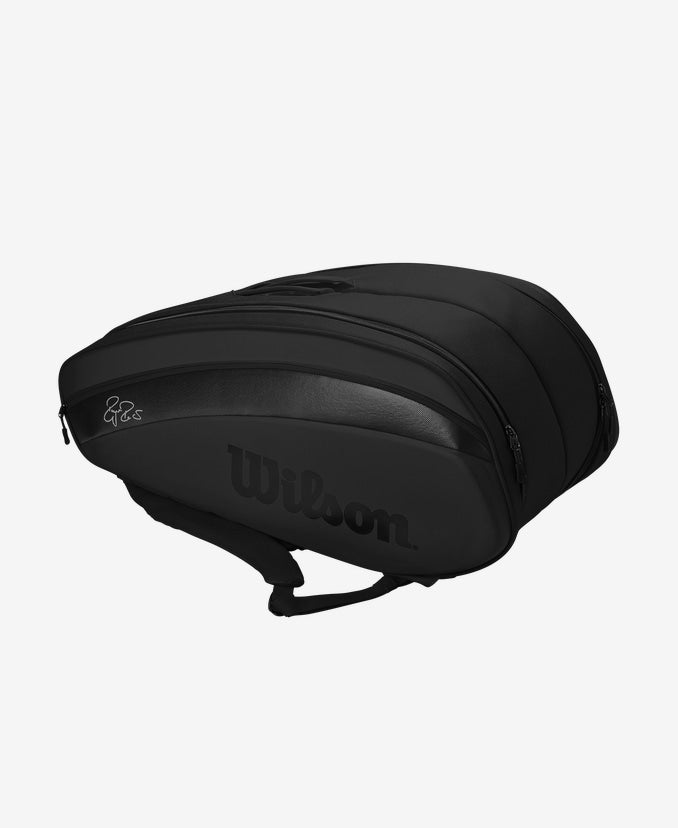 Wilson RF DNA 12 Pack Tennis Bag - Black | Professional Tennis Gear for Men & Women | Perfect for Tournaments, Practice & Travel